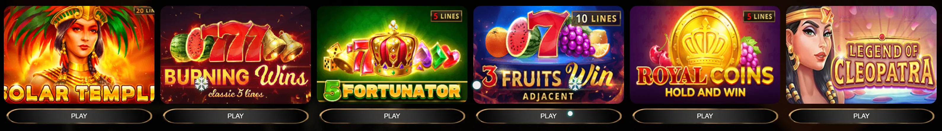 Slot games collection